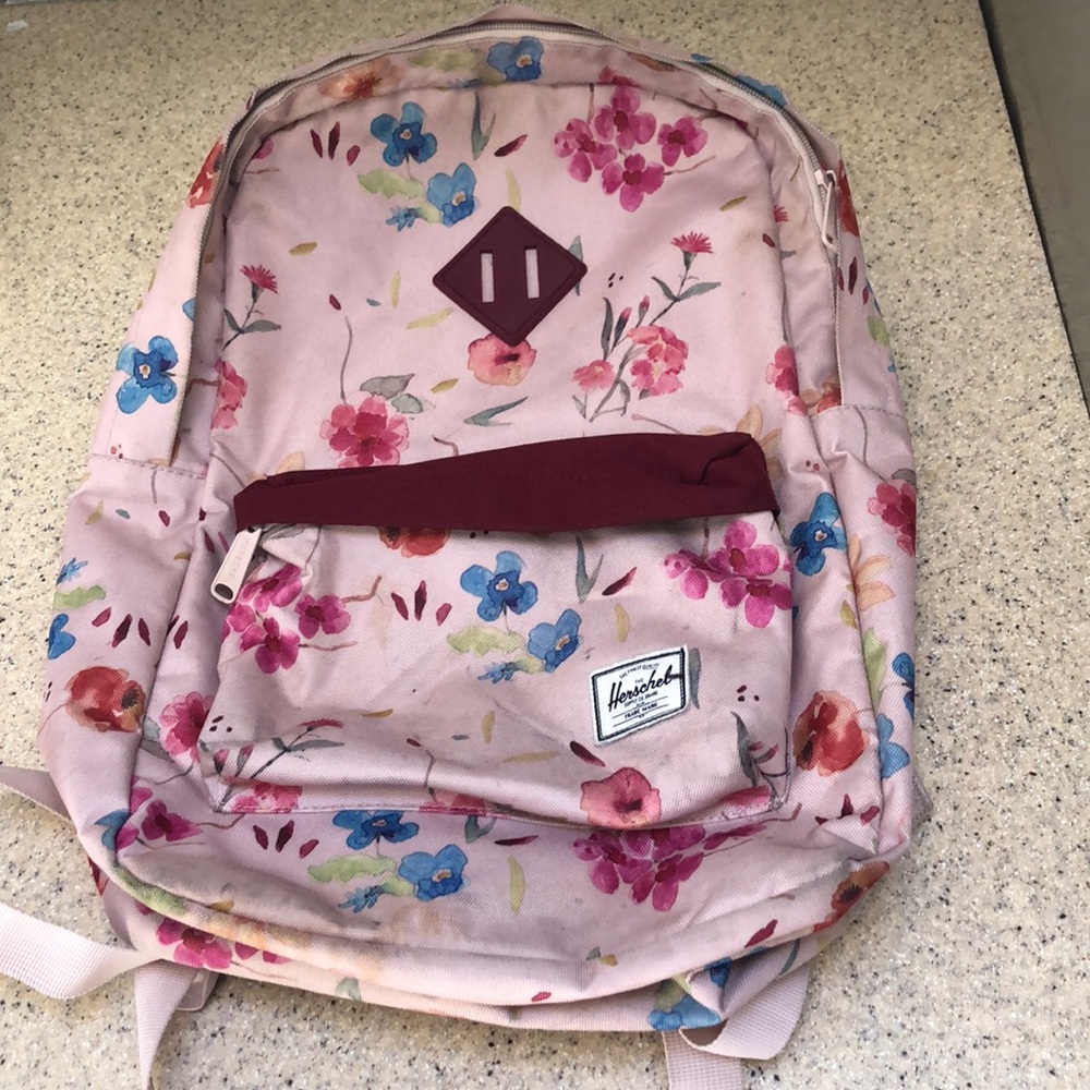 Herschel floral book bag